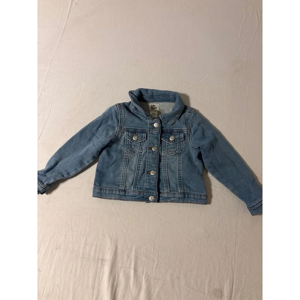 Baby B'gosh Denim Jacket Toddler 24m Light Blue Excellent Trucker Button‎ Front
